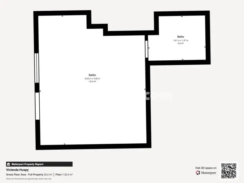 Plaan - Studio with 20m² Terrace in Torremolinos