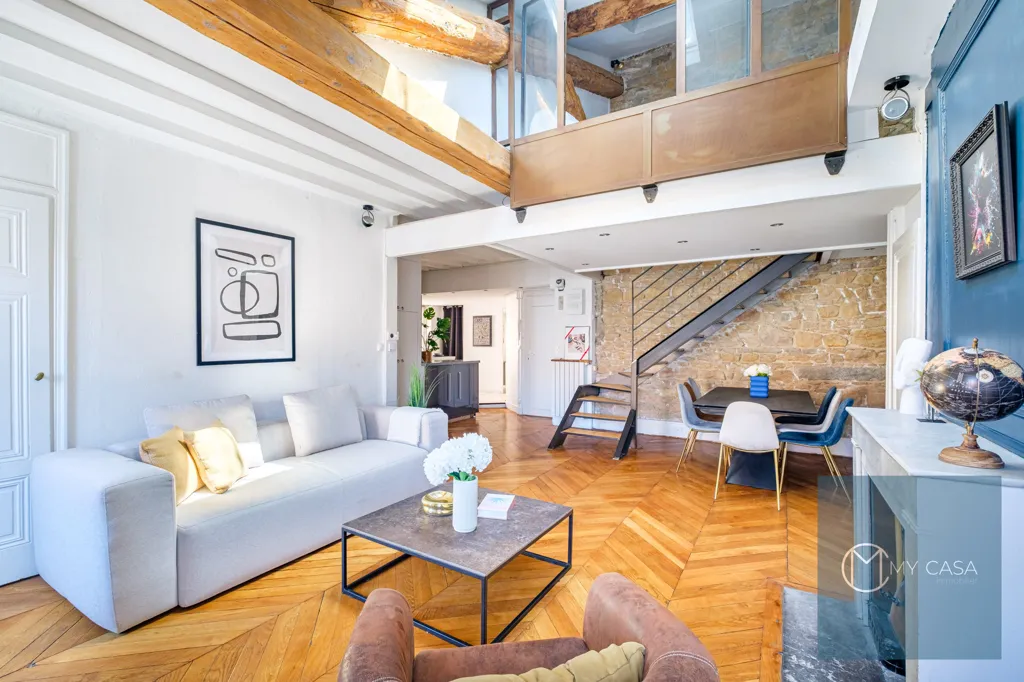 Wohnzimmer - T2bis with Courtyard View in Lyon 1er