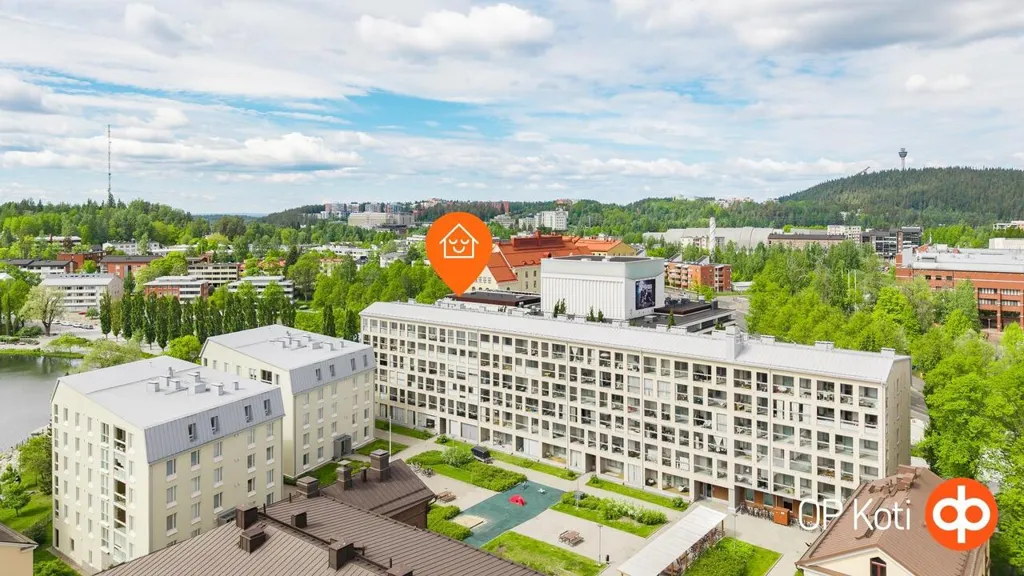 Vue aérienne - Modern Flats with Balcony in Kuopio