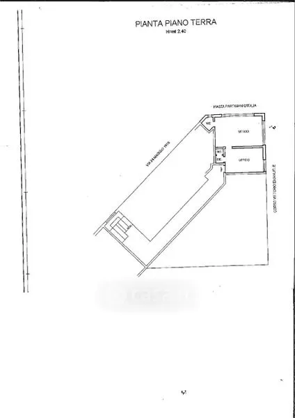 Plan - Office Flat Near Villa Comunale in Bitonto