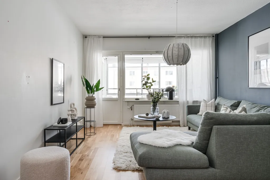 Elutuba - Modernised Apartment with West-Facing Balcony in Skellefteå