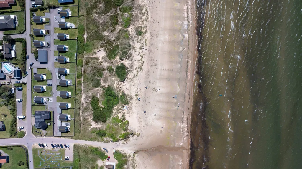 Vue aérienne - Strandfront Property with Development Potential in Mellbystrand