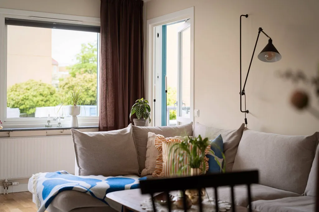 Séjour - Apartment with West-Facing Balcony in Majorna