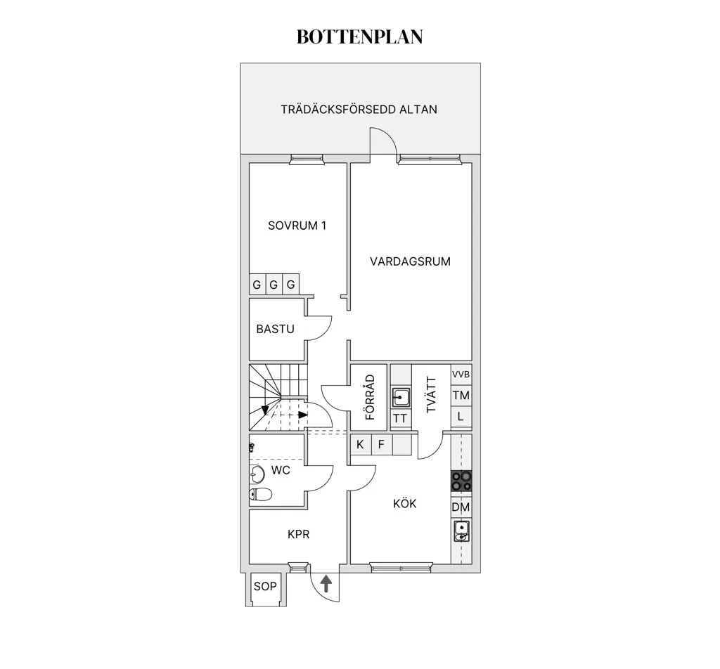Plan - Renovated Two-Storey House in Hummelmora