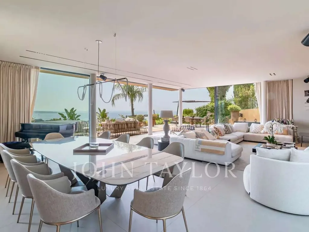 Séjour - Villa Luxueuse avec Vue Mer à Golfe-Juan