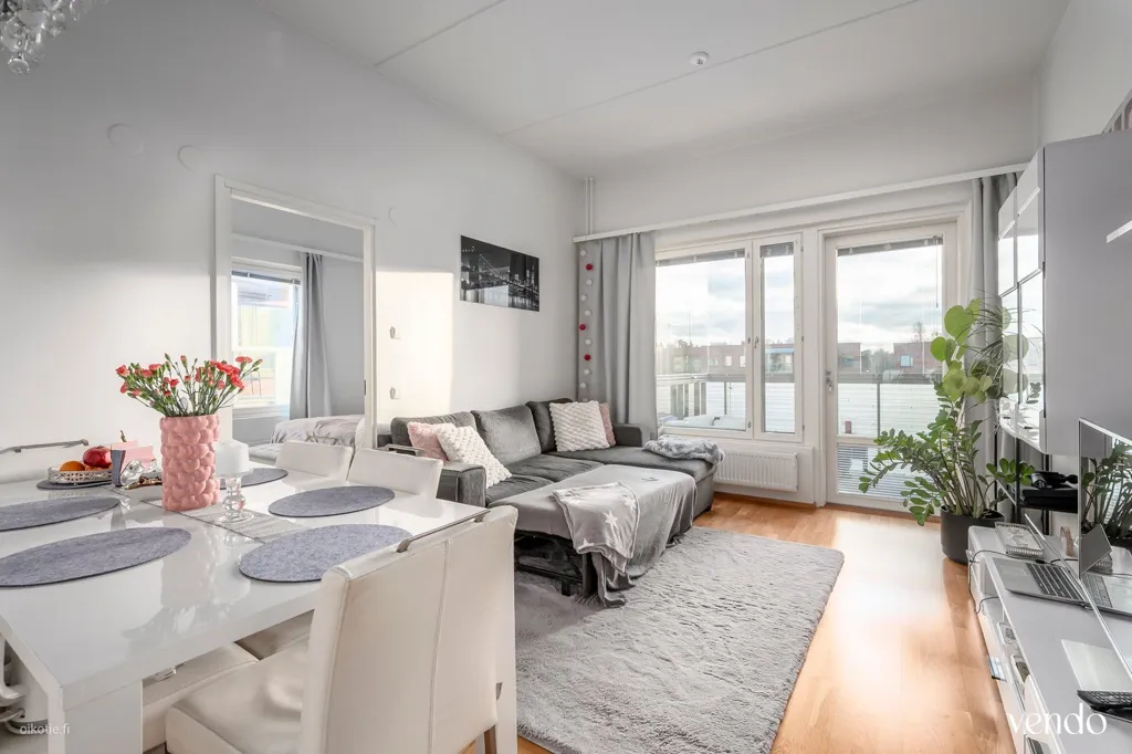 Séjour - Modern Apartment with Glazed Balcony in Espoo