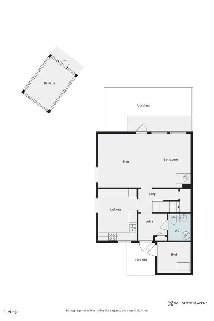 Planimetria - Semi-detached House with Garden in Andebu