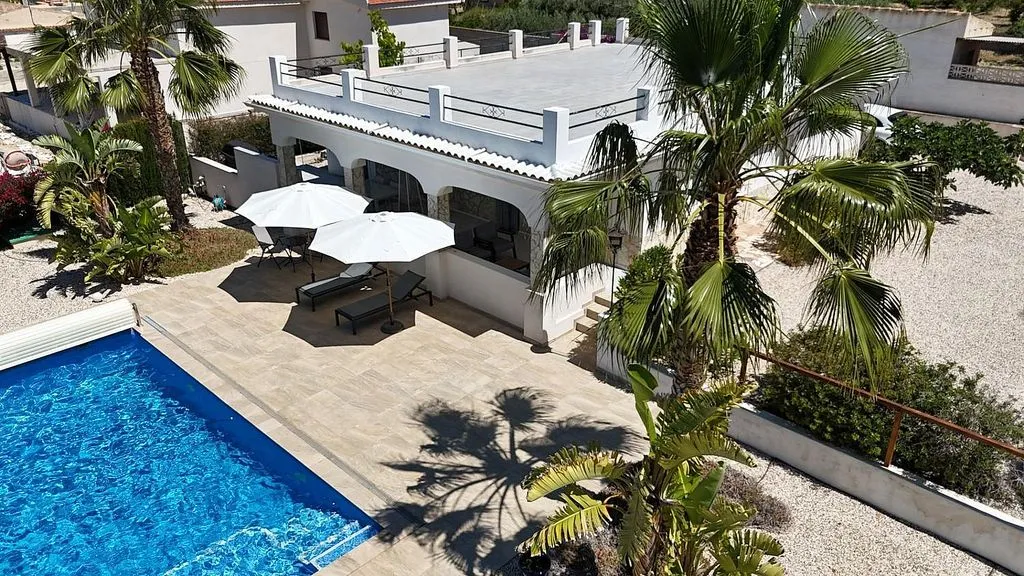 Vue aérienne - Modern Chalet with Pool in Busot