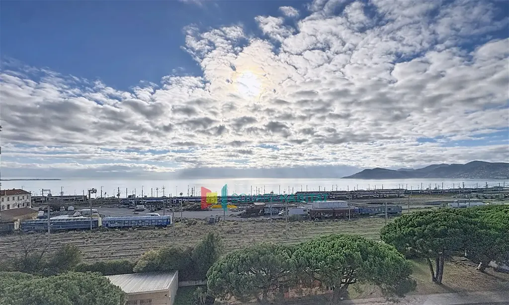 Vue aérienne - Appartement Duplex avec Vue Mer à Cannes La Bocca