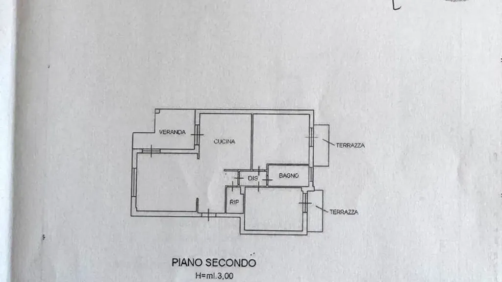Plan - Sea View Apartment with Terrace in Rosignano Marittimo