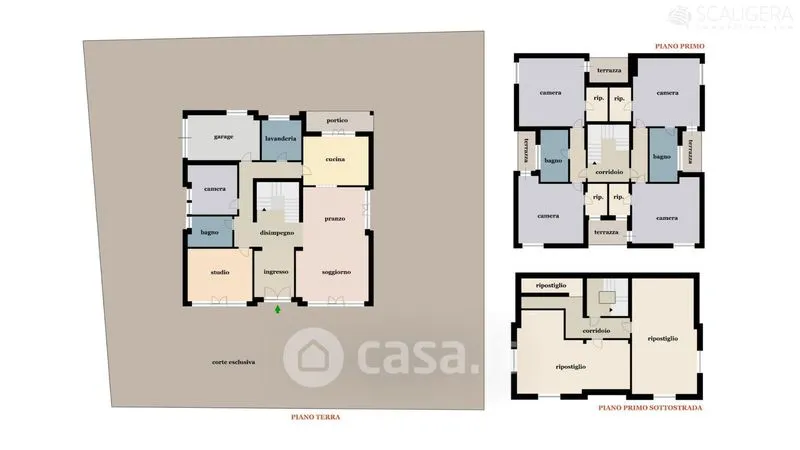 Plan - Minimalist Villa with Private Garden in Legnago