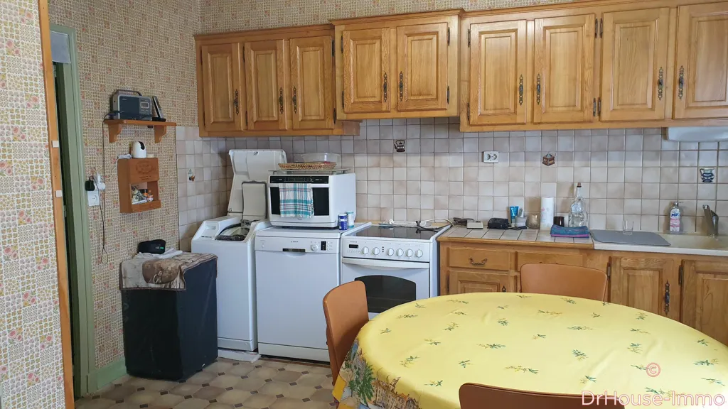 Kitchen - Renovated Stone House with Garden in Objat