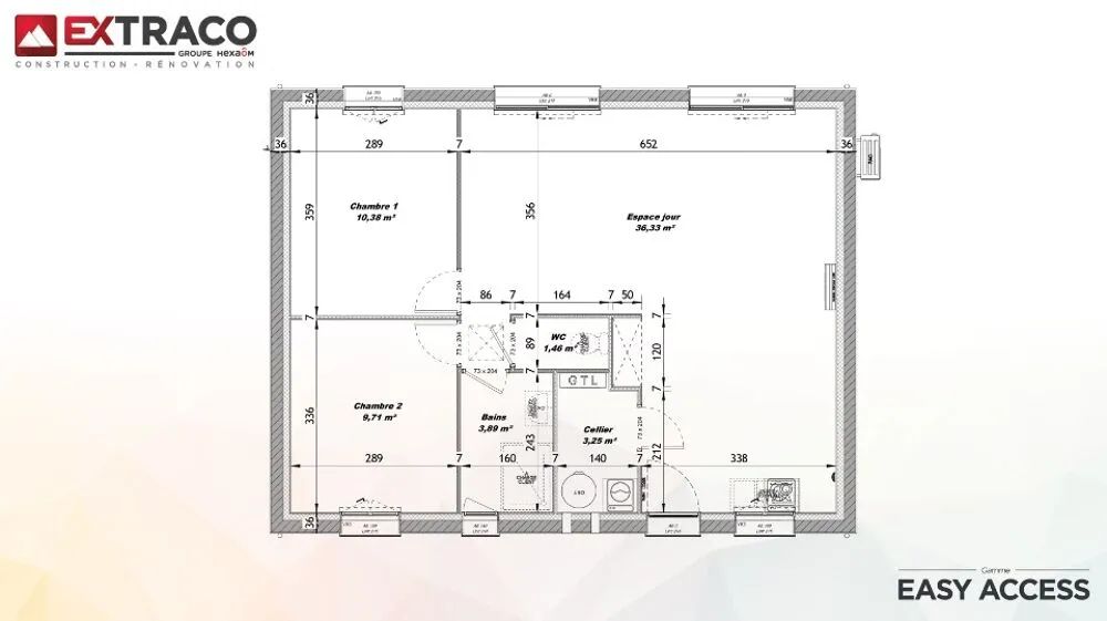 Plan - Maison à Construire avec Jardin à Le Manoir