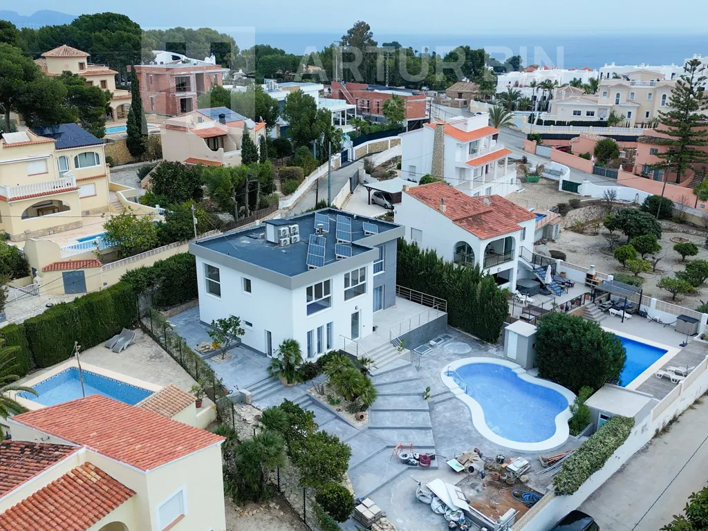 Vue aérienne - Modern Villa with Pool in Calpe