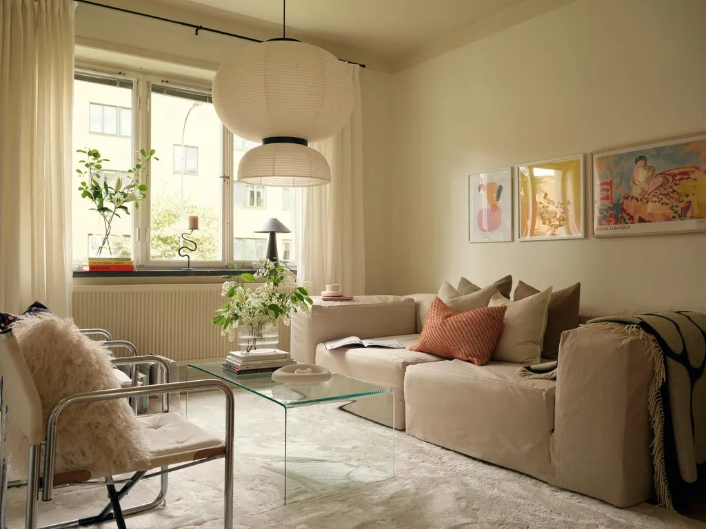 Séjour - Apartment with Balcony in Hammarbyhöjden
