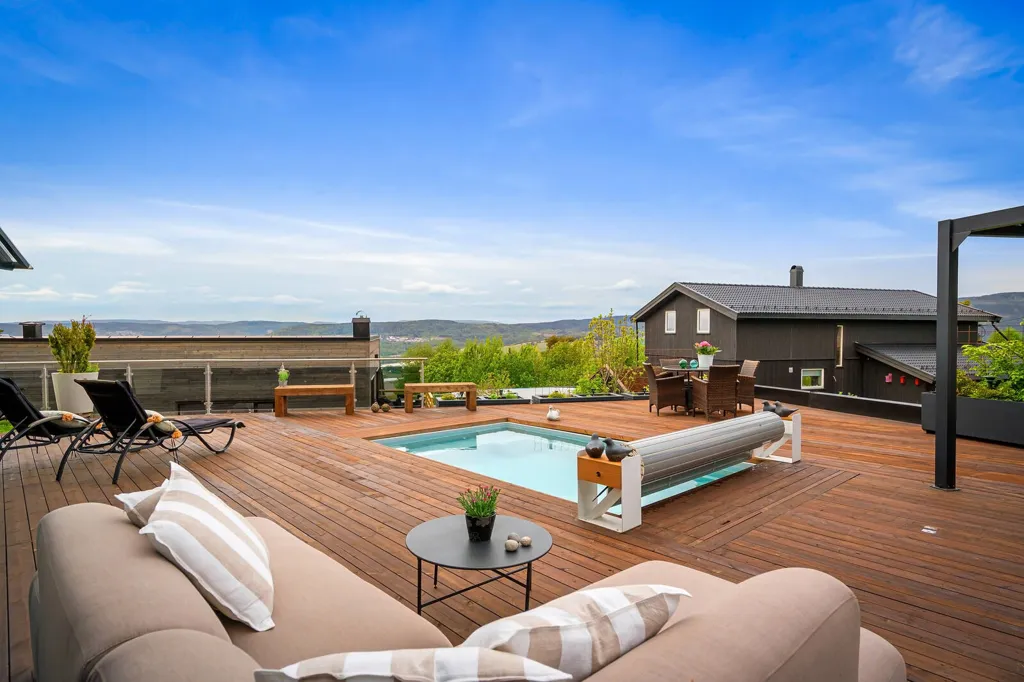 Terrasse - Modern Villa with Pool in Lier