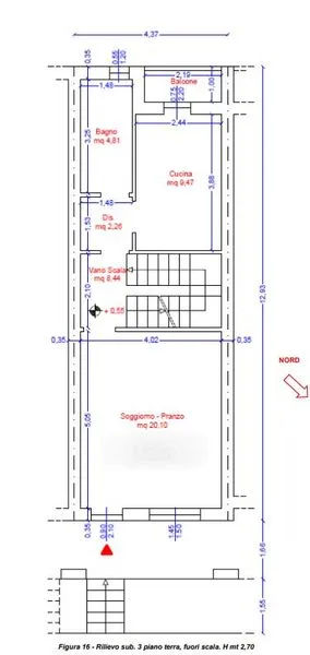 Planimetria - Terraced House with Garden in Ghilarza