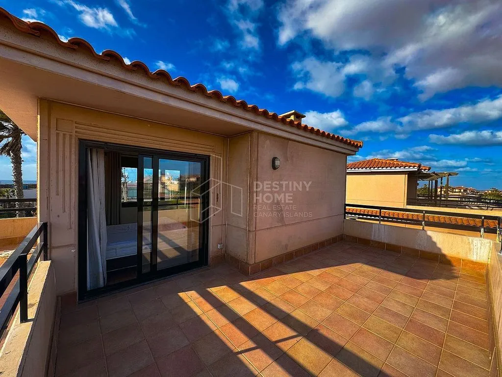 Terrasse - Semi-detached Villa with Pool in Lajares