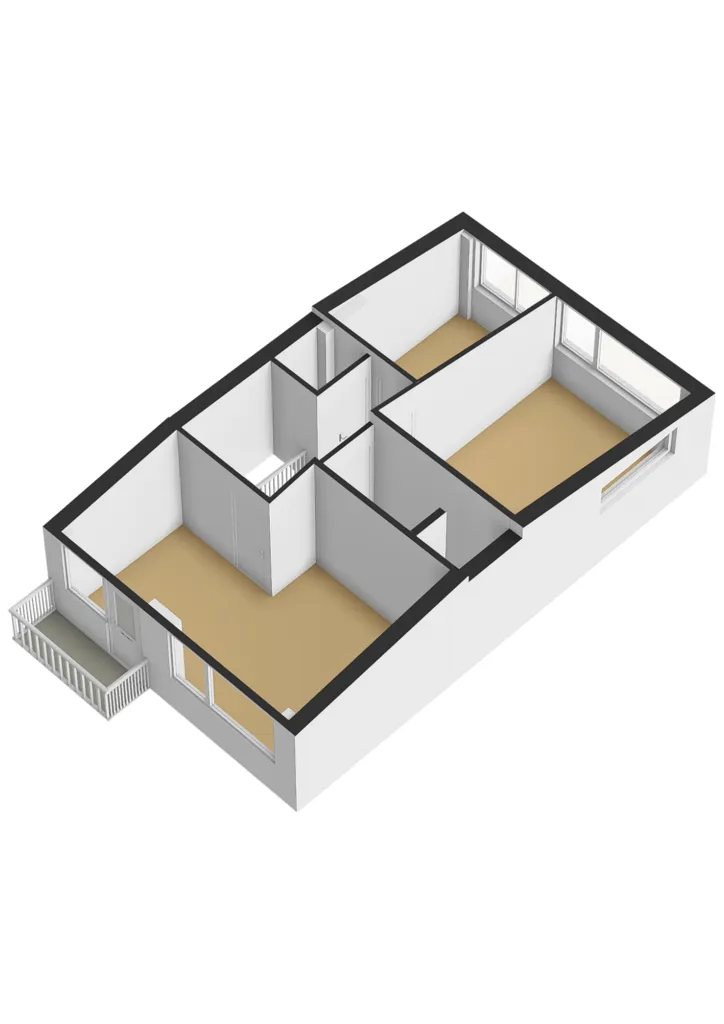 Floor Plan - Corner House with Energy Label A in Huizen