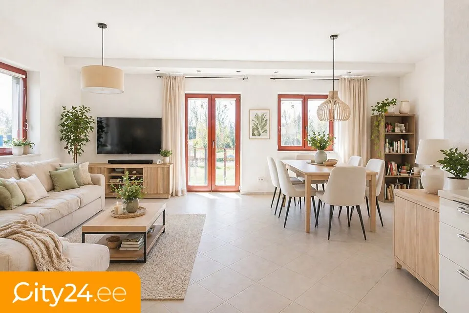 Living Room - Family House with Potential in Dobelnieki
