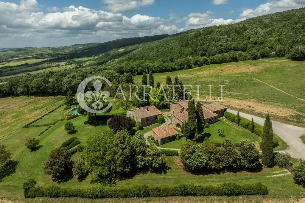 Vue aérienne - Luxury Farmhouse with Pool in Sarteano