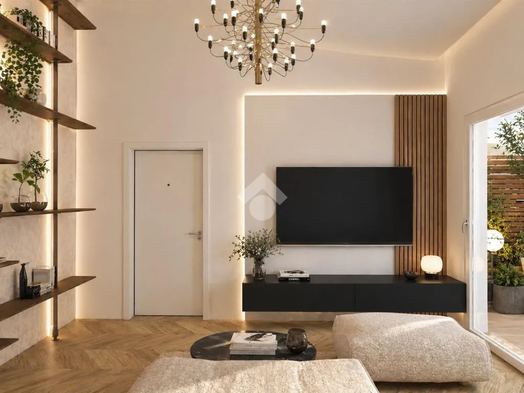 Living Room - Contemporary Villa with Private Garden in Parma