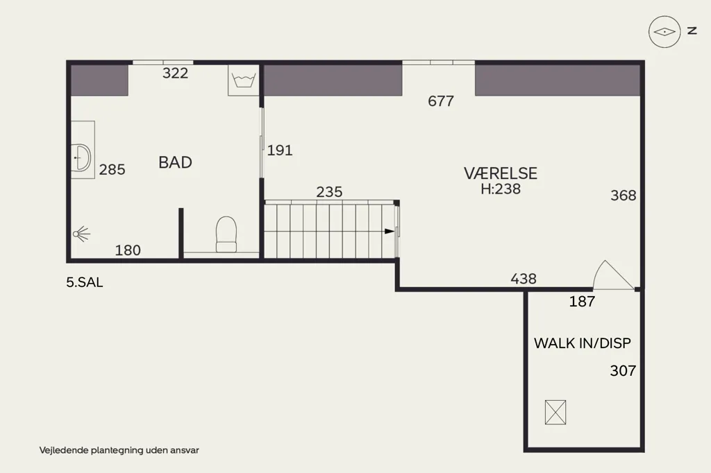 Plaan - Duplex with Historic Charm in Copenhagen V