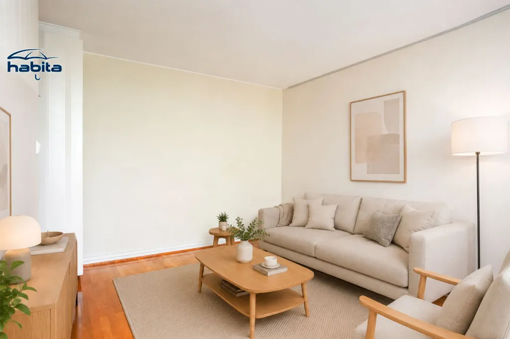 Séjour - Modernised Apartment with Glazed Balcony in Viitaniemi