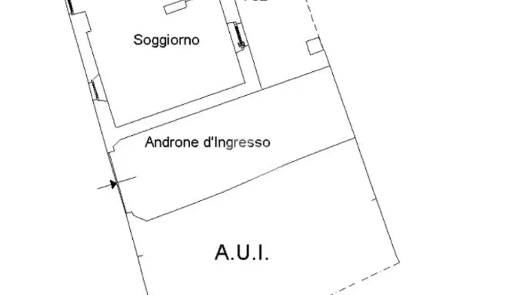 Plan - Rearranged Apartment with Central Location in Curno