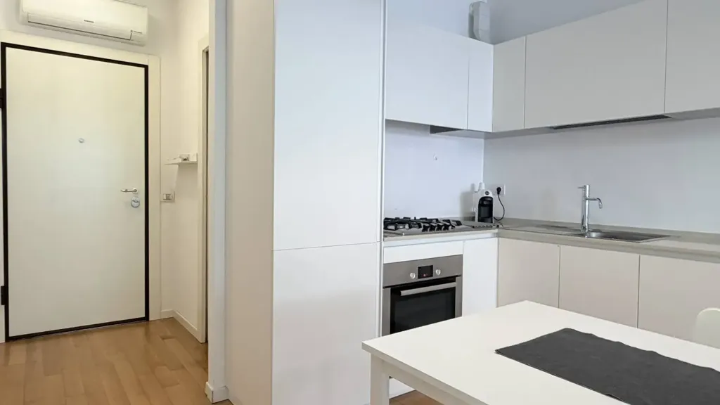 Köök - Modern Apartment with Sea View in Pesaro