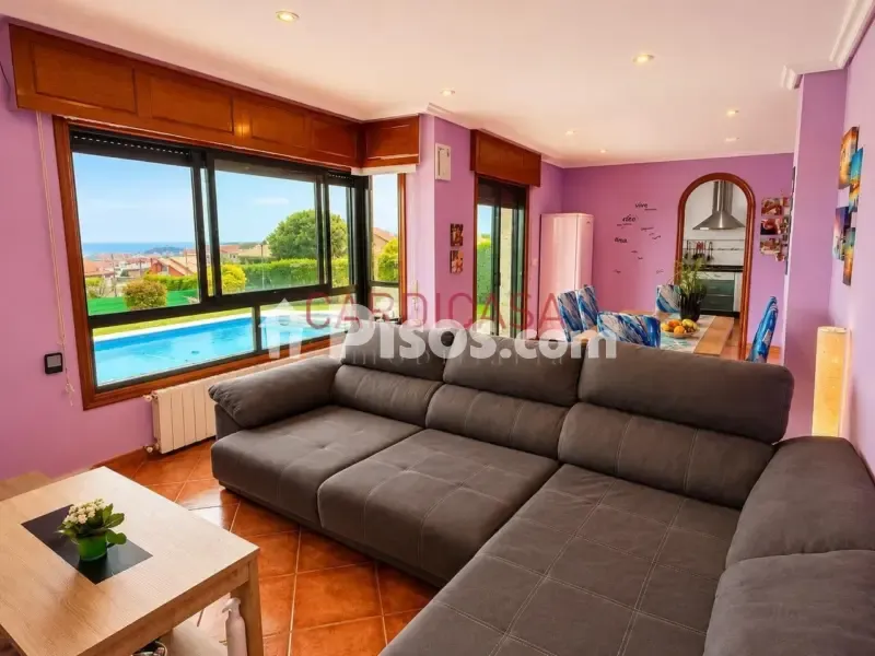 Living Room - Chalet with Sea View and Pool in Oia
