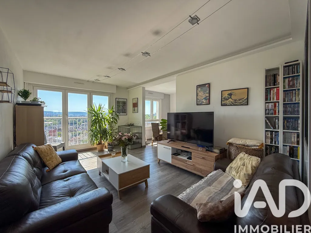 Séjour - Appartement Panoramique avec Vue sur Rouen