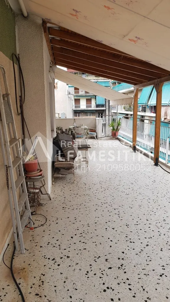 Terrace - Bright Apartment with Large Balcony in Kallithea Centre