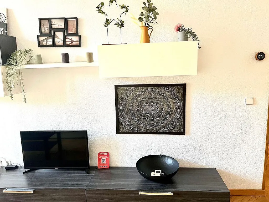 Séjour - Furnished Flat with Balcony in Gran Vía