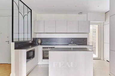 Köök - Art Deco Flat with Views in Paris 16ème