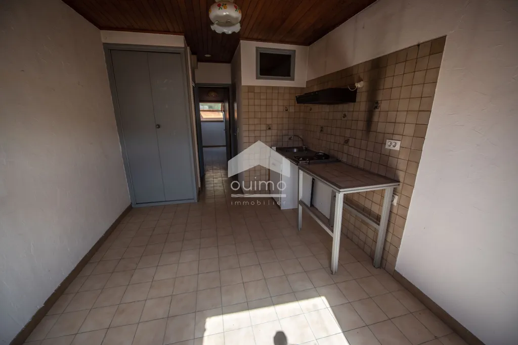 Köök - Duplex Apartments with Mountain View in Vals-les-Bains
