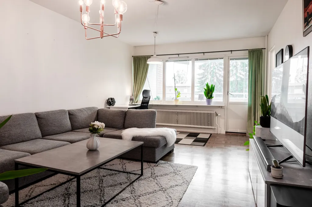Wohnzimmer - Apartment with Balcony in Skellefteå's Norrböle