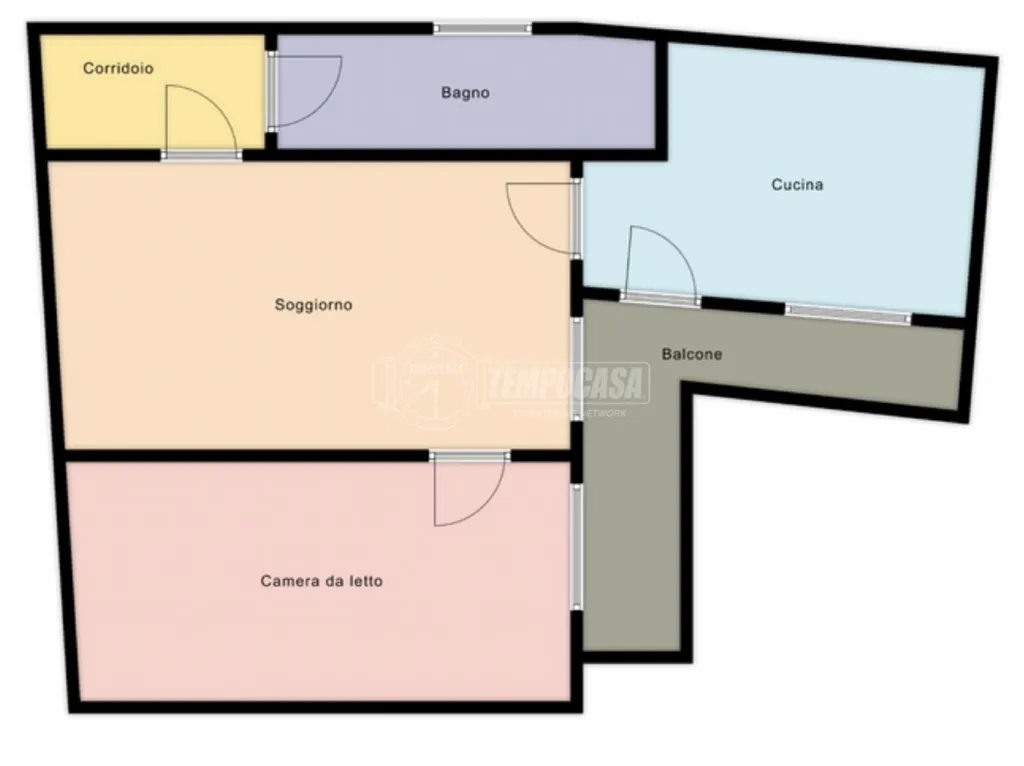 Plan - Duplex with Garden in Brignano Gera d'Adda