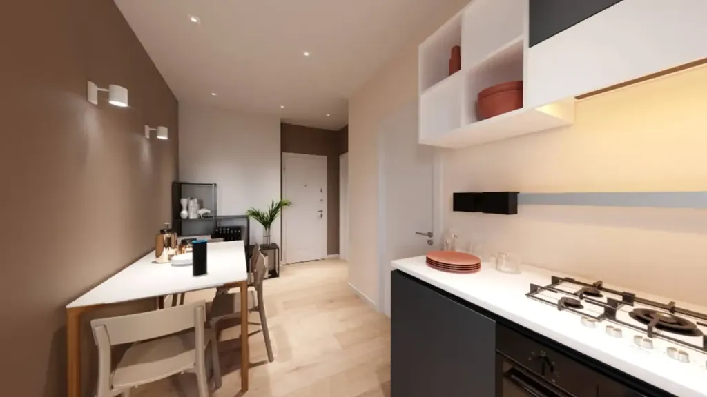 Köök - Rustic-Style Flat with Views in Florence