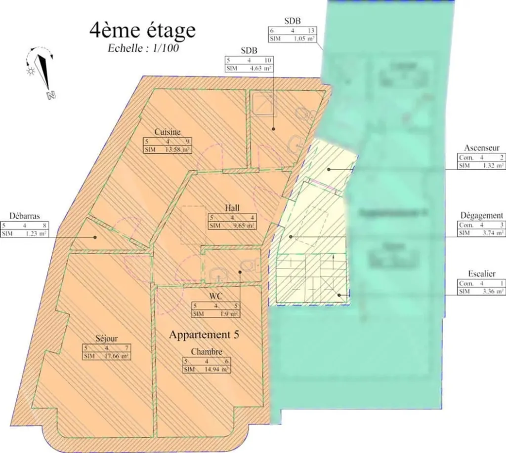 Plan - Appartement au Centre Ville d'Arlon