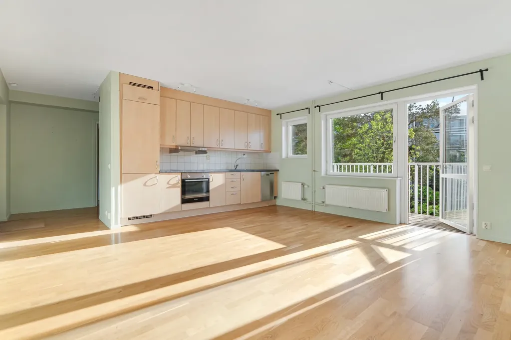 Séjour - Corner Flat with West-Facing Balcony in Norra Ängby