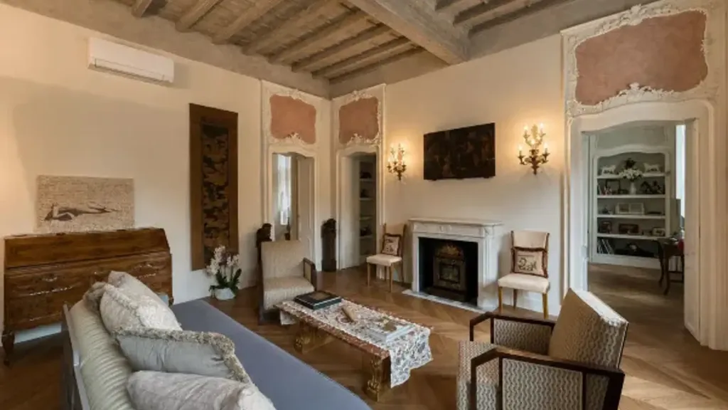 Séjour - Charm Apartment with Historic Features in Turin