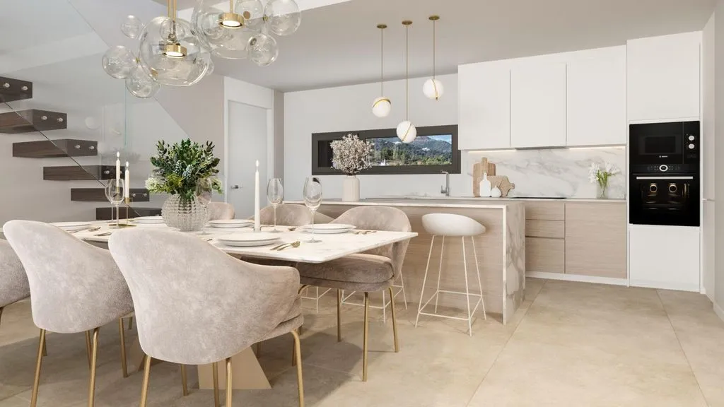 Dining Room - Luxury Flat with Sea View in Benahavís