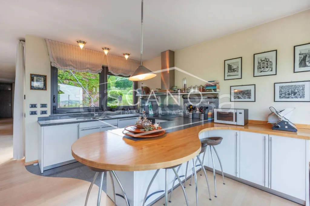 Kitchen - Architectural Villa with Panoramic View in Alba