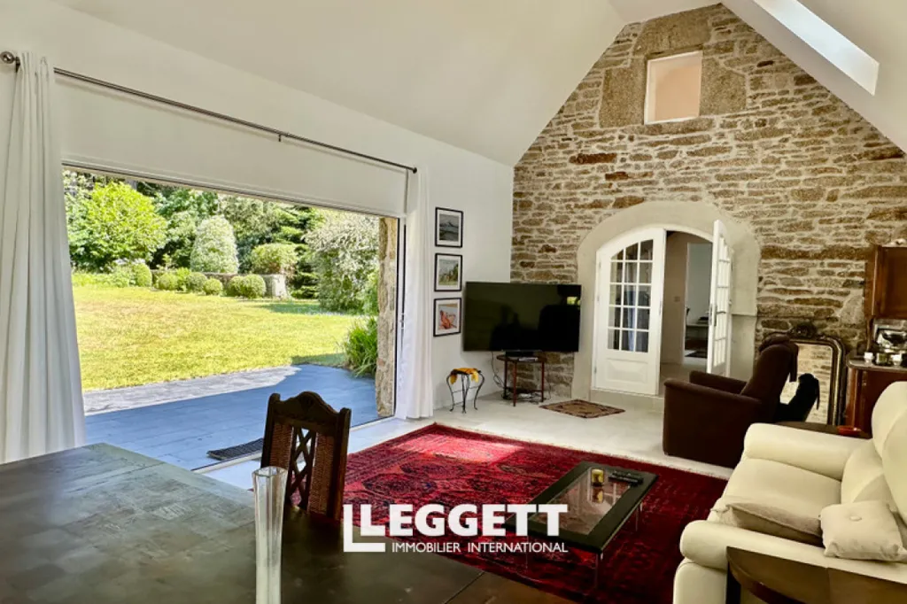 Soggiorno - Character House with Courtyard in Ploumilliau