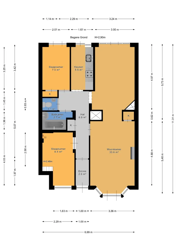 Plan - Bungalow with Extensive Gardens in Den Haag