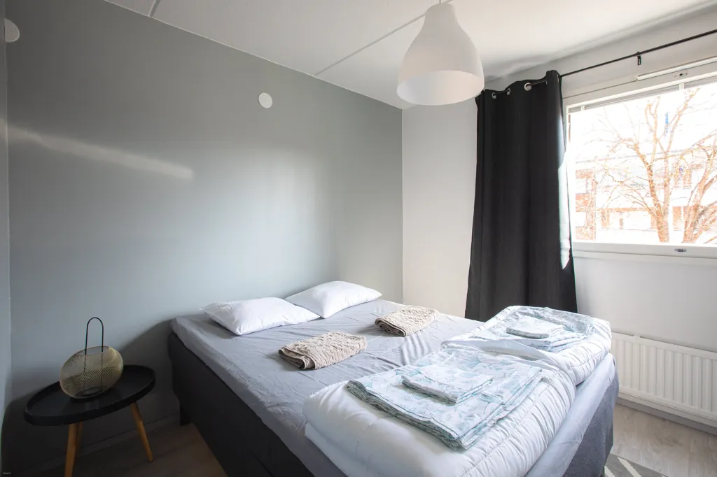 Bedrooms - Modernised Apartment with Terrace in Lappeenranta