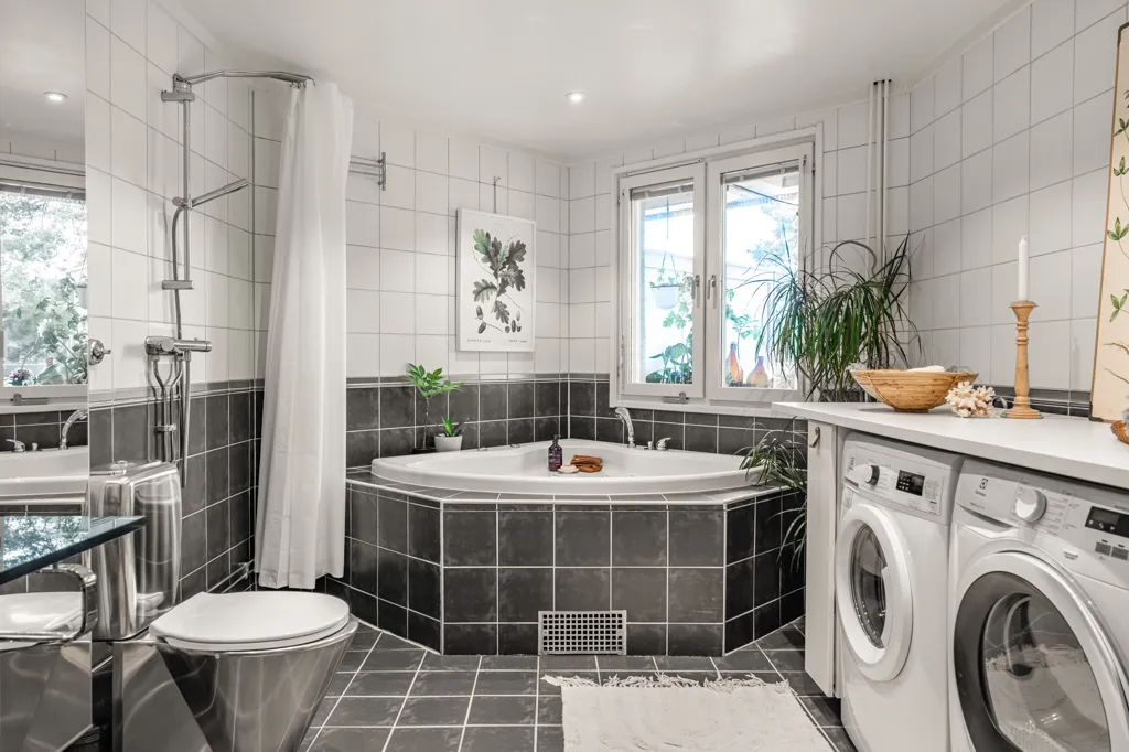 Salles de bain - Apartment with Garden View in Sjöfararen