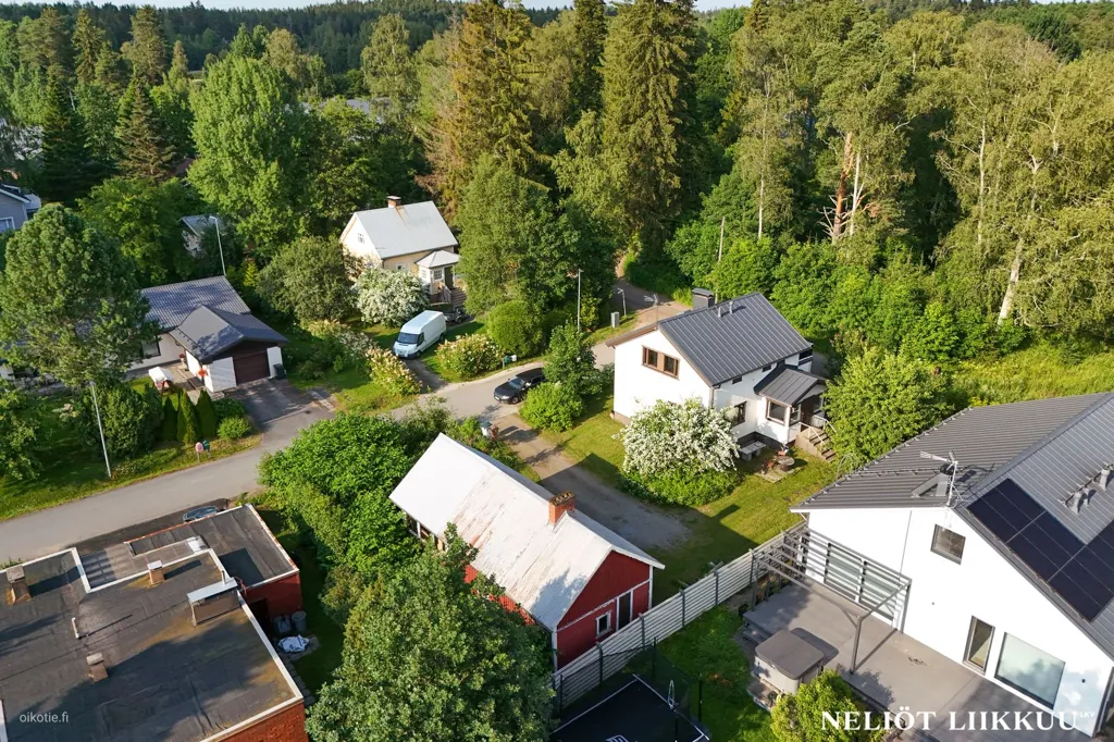 Vue aérienne - Detached House with Garden in Vatiala, Kangasala