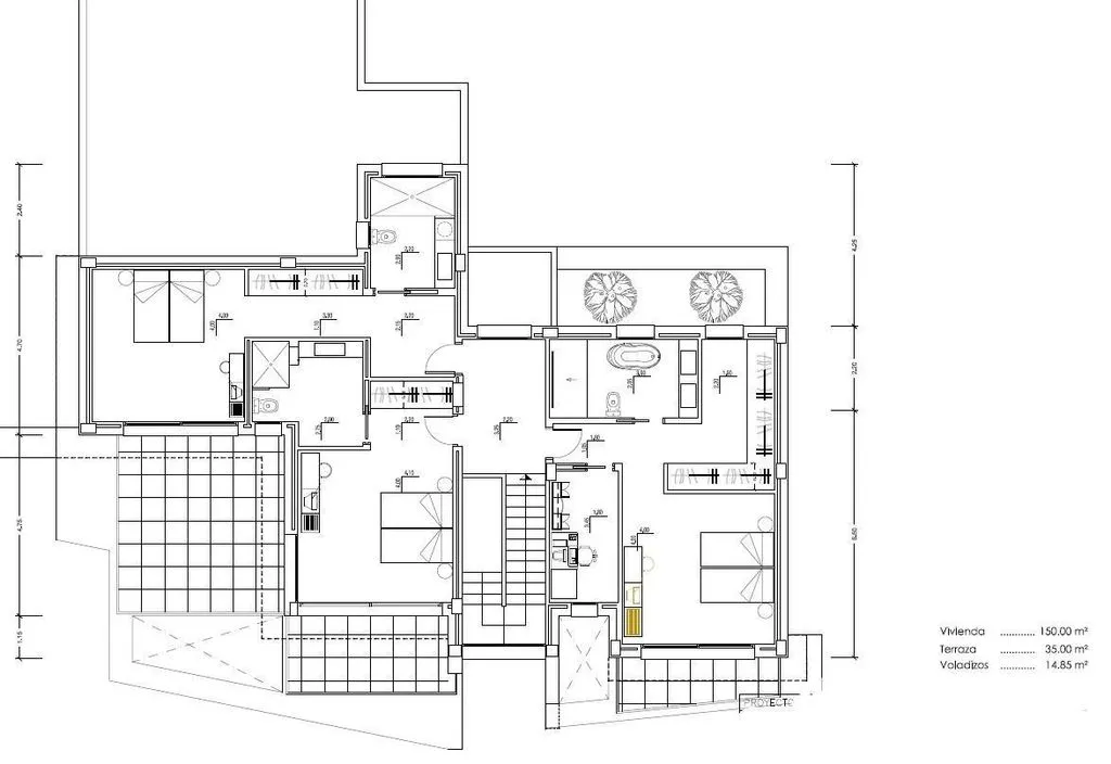 Floor Plan - Luxury Villa with Sea View in Calpe
